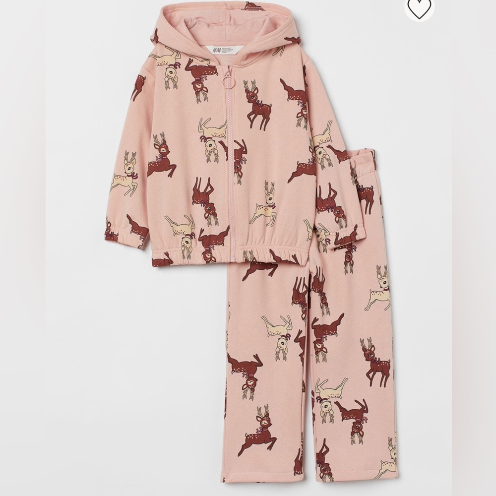 H&M girl’s sweatshirt set 5-6Y